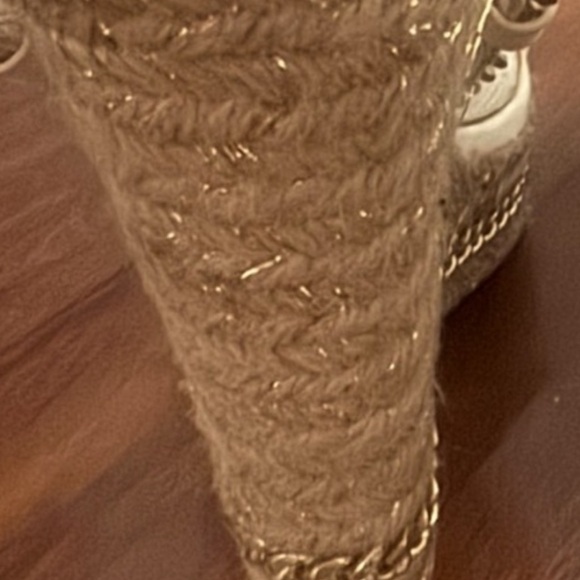 bebe Gold Chain Wedge Sandals - Picture 7 of 7